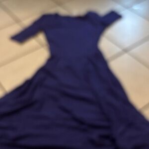 Blue short sleeve dress, thinner material